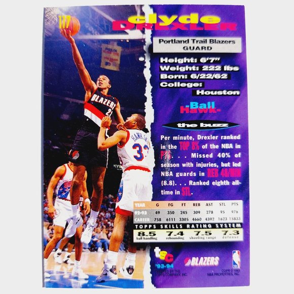 Portland Trailblazers (Clyde Drexler) - BKBL [25_CD3] - Picture 3 of 3